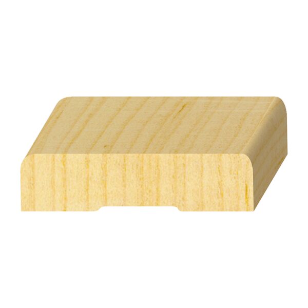 A wooden block with a square shape.