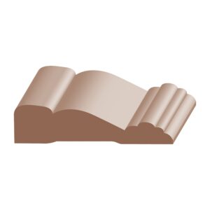 A picture of the top section of a piece of wood.