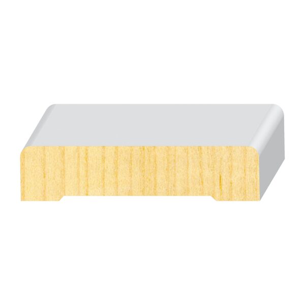 A white and yellow strip of wood