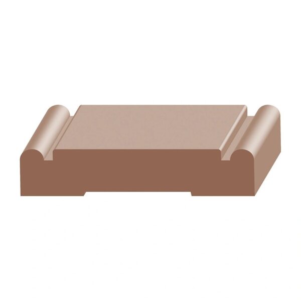 A brown piece of plastic sitting on top of a table.