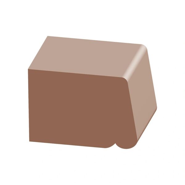 A brown block of chocolate sitting on top of a table.