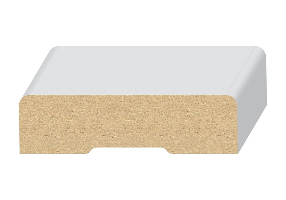 A white piece of wood with a white background.