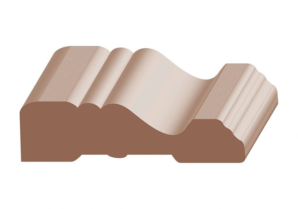 A picture of the top section of a wooden block.