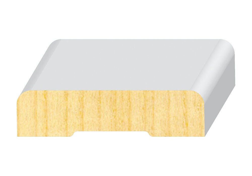 A white and yellow strip of wood